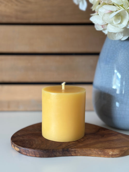 Flat Top Three Inch Pillar Candle