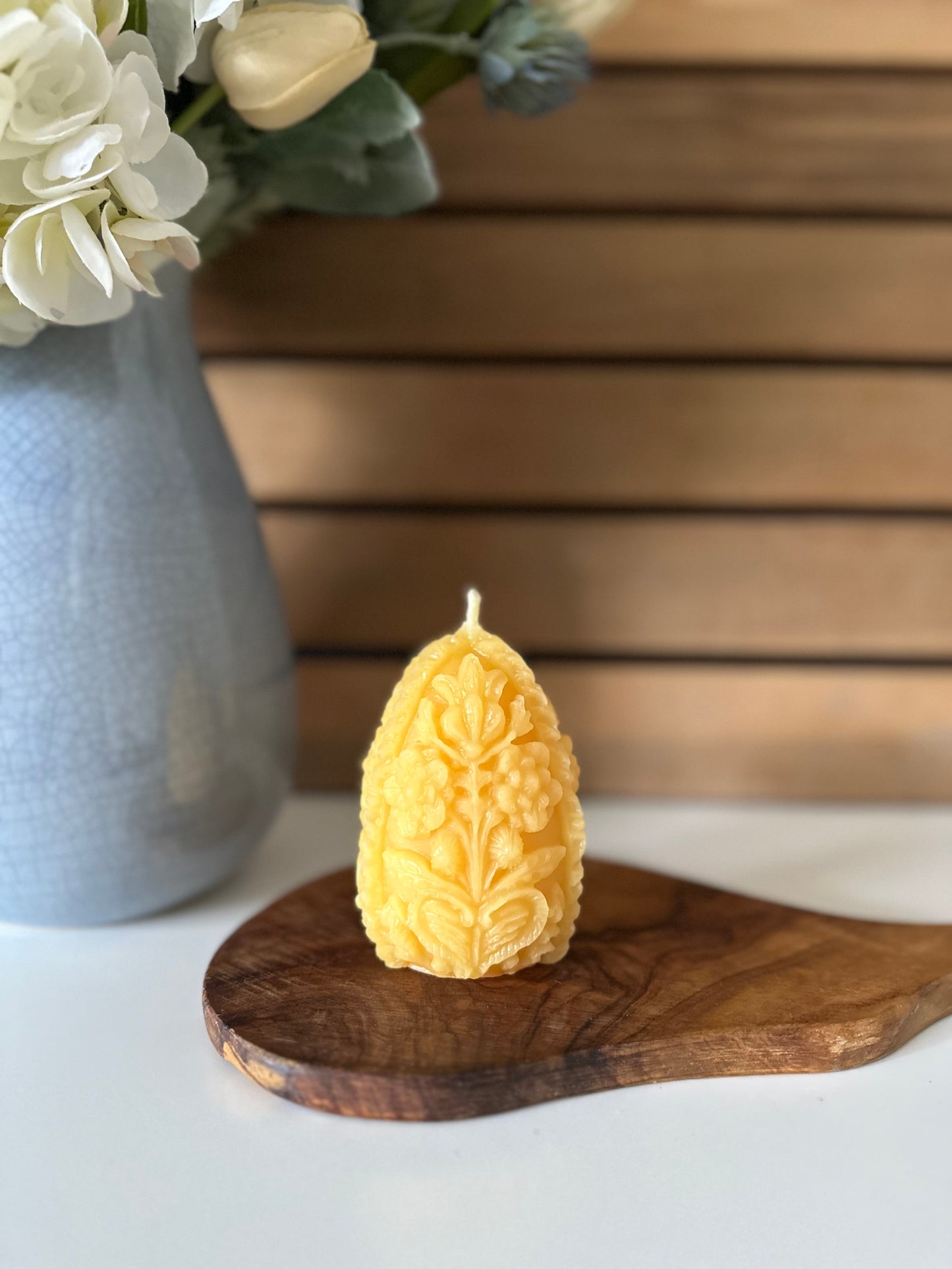 Carved Faberge Egg Candle