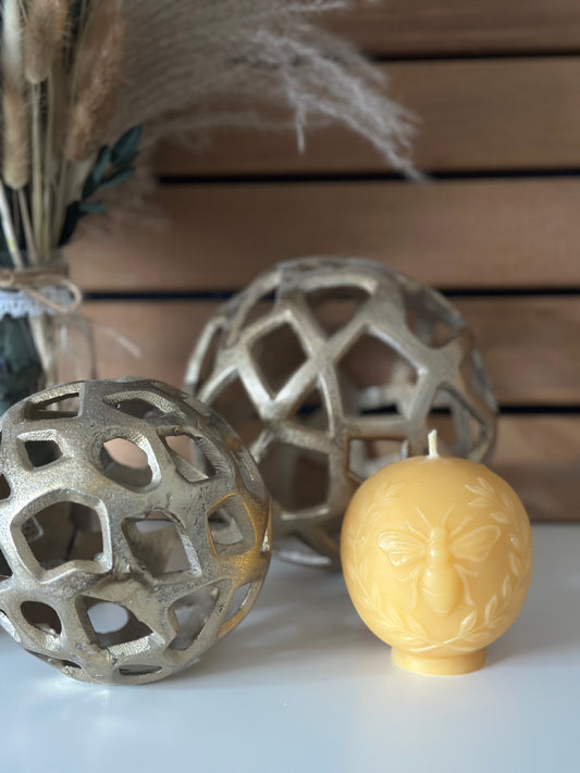 Vintage Bee Globe Candle