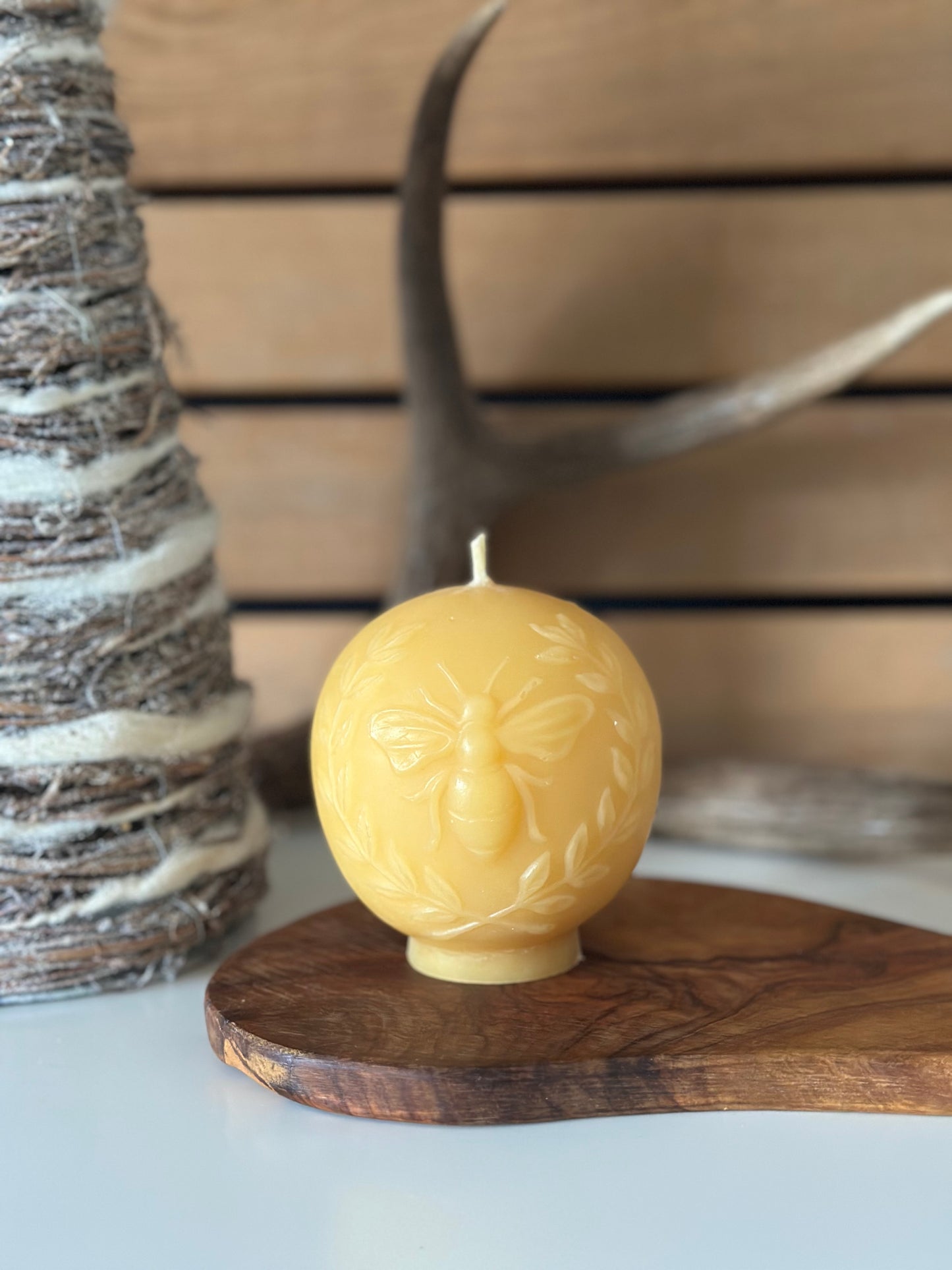 Vintage Bee Globe Candle