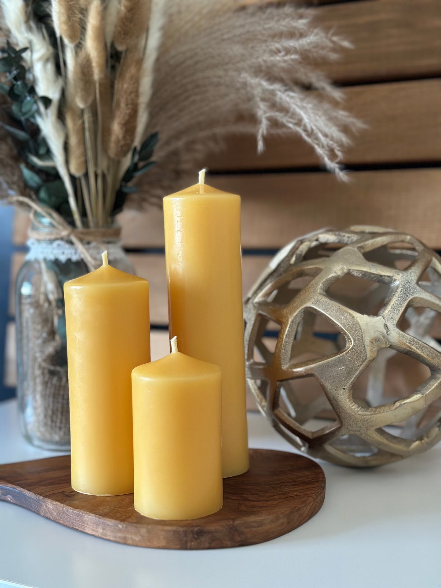 Narrow Three Inch Pillar Candle