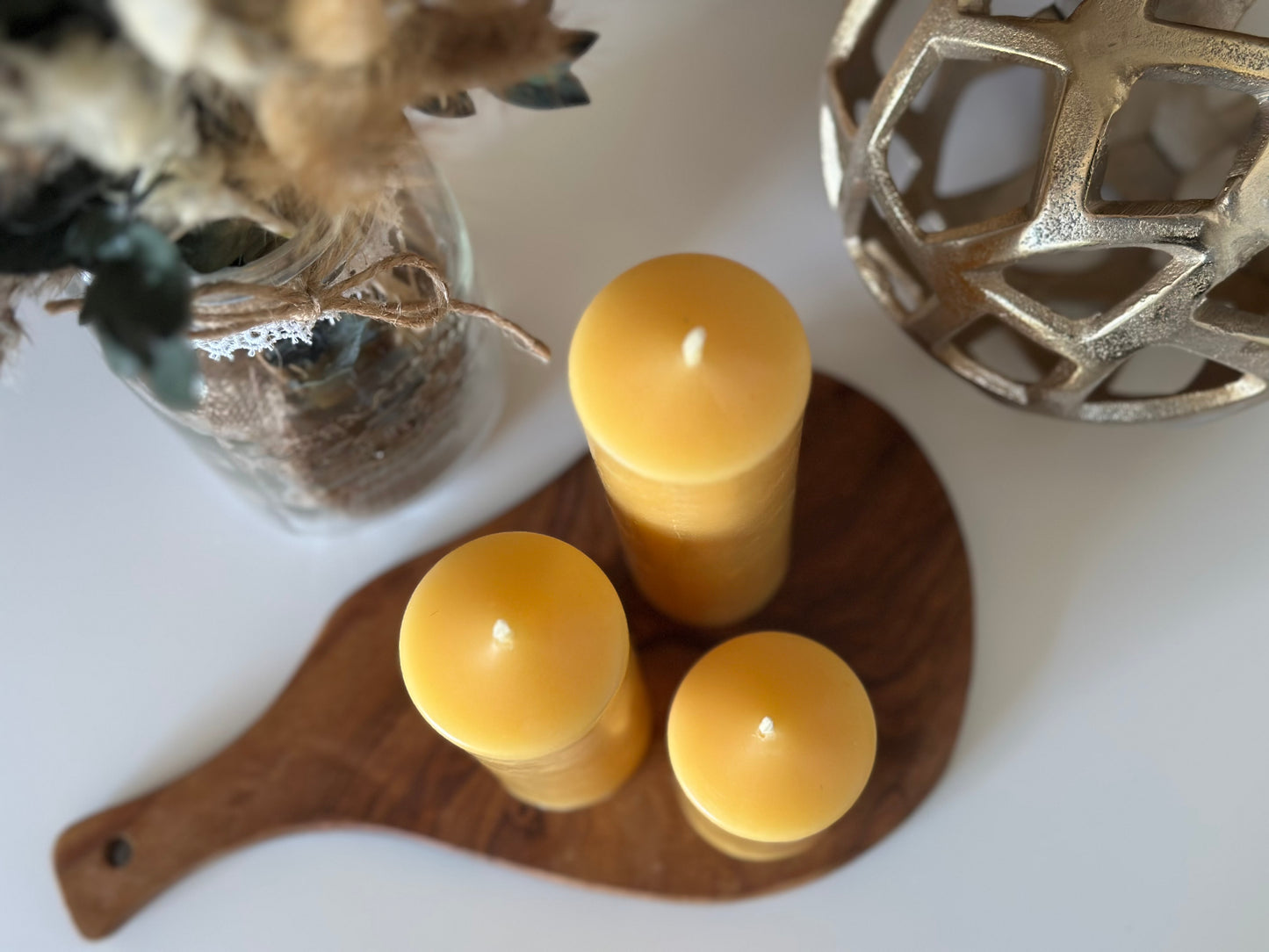 Narrow Three Inch Pillar Candle